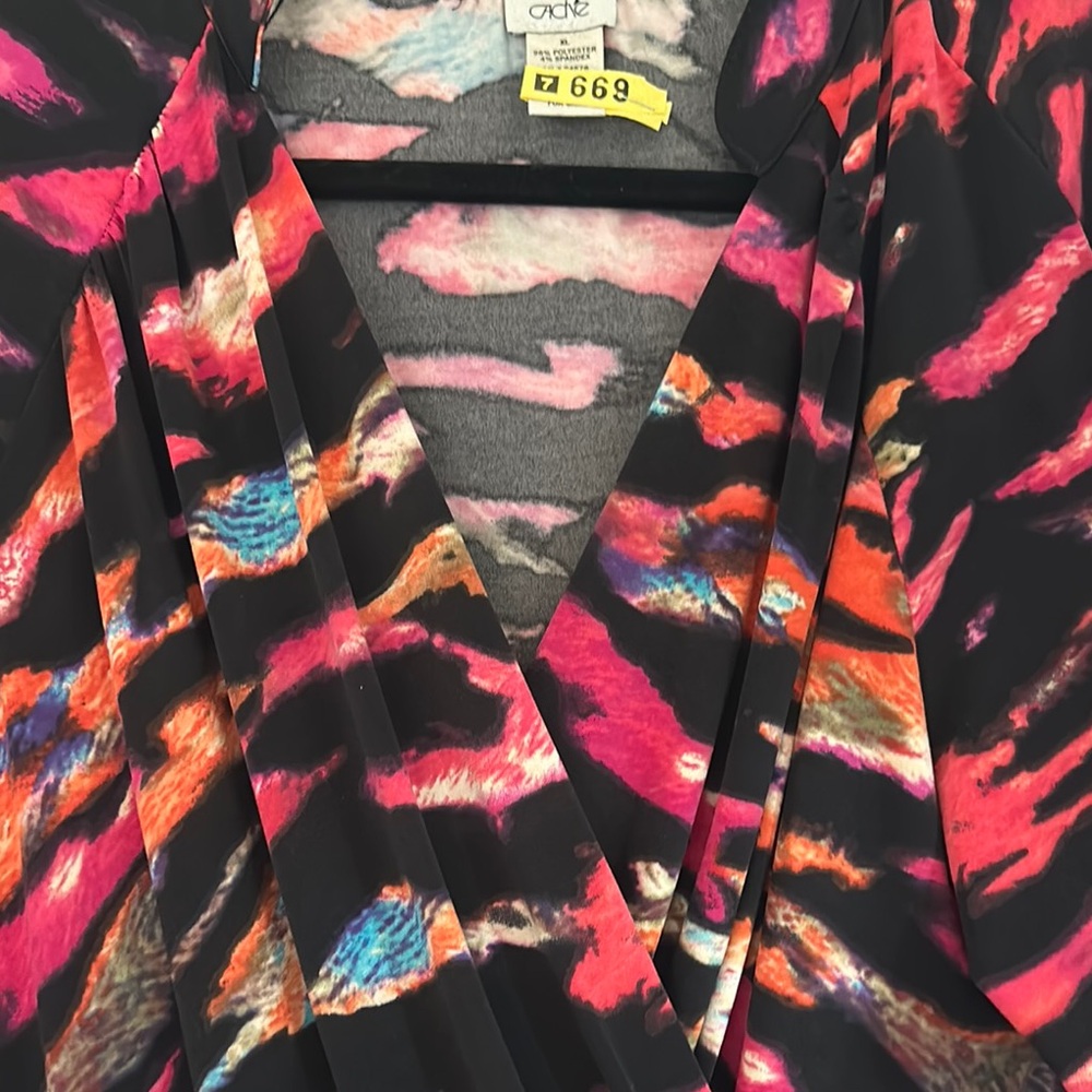Colorful Abstract Print Dress - Picture 7 of 11